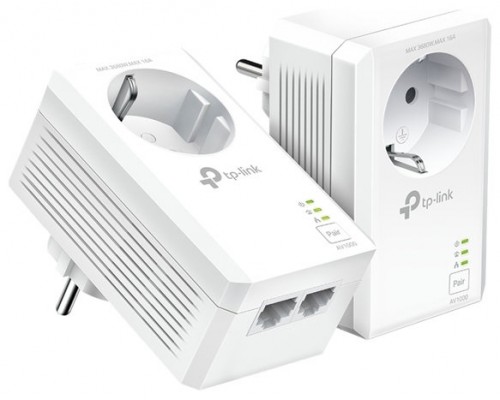 TP-LINK KIT INICIAL AV1000 2-PUERTOS GIGABIT CON ENCHUFE INCORPORADO